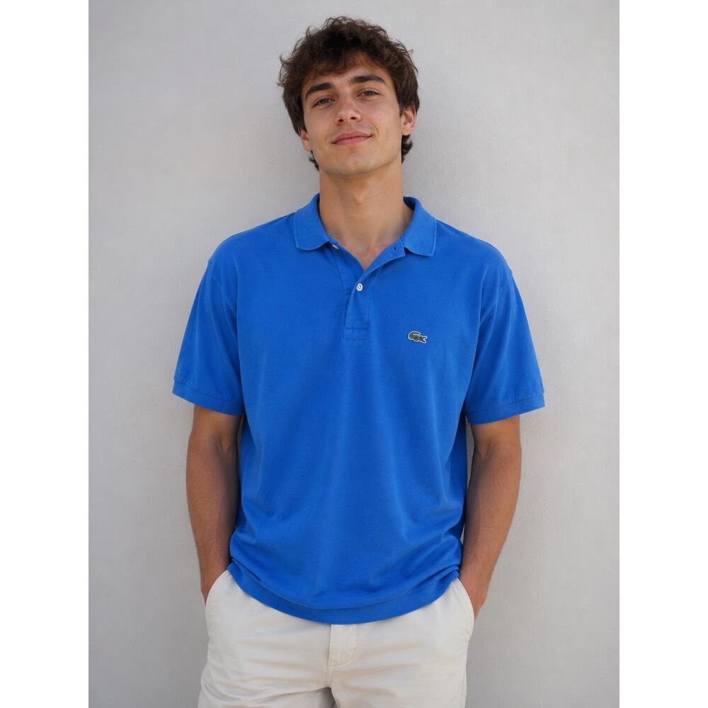 Lacoste Classic Fit Polo Shirt Men’s XXL Blue Short Sleeve 100% Cotton Crocodile